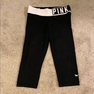 PINK cropped leggings